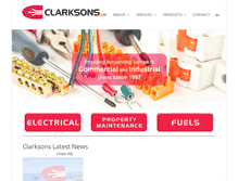 Tablet Screenshot of clarksons.co.nz